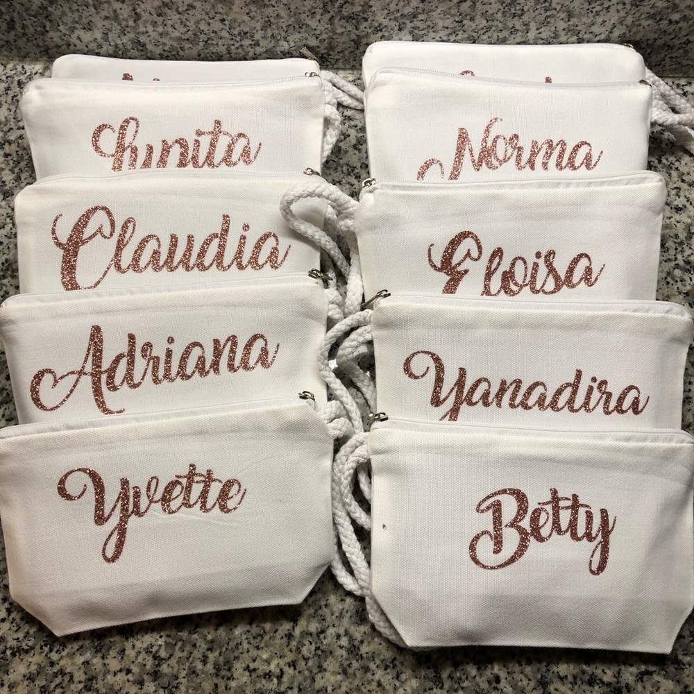 Customized Wristlets/makeup bags
